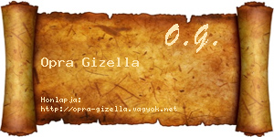 Opra Gizella névjegykártya