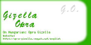 gizella opra business card